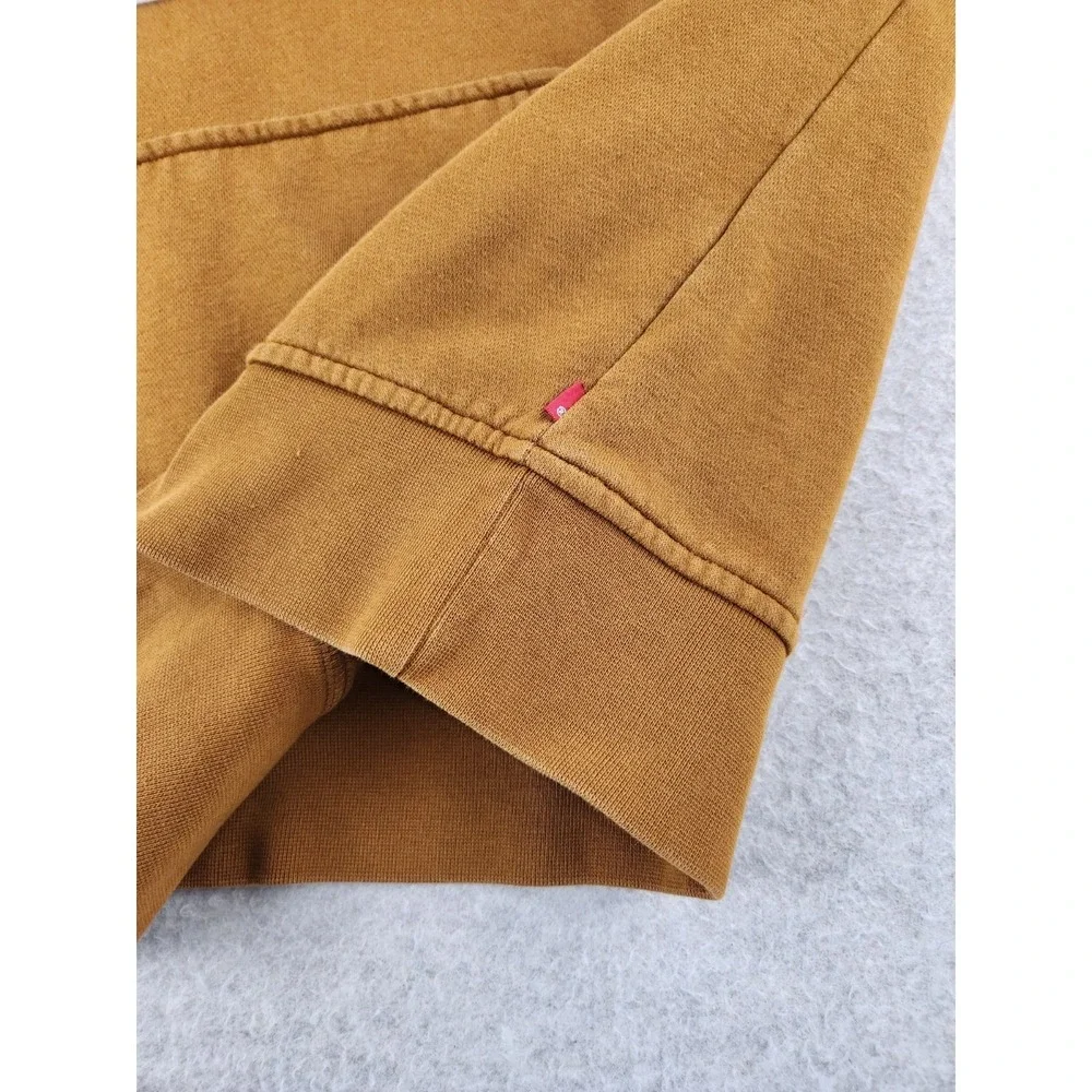 Levi's Graphic Logo Hoodie Relaxed Fit Dk Camel Color‎ Pullover Sweatshirt Large